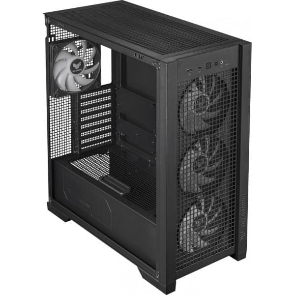 Asus TUF Gaming GT302 TG ARGB ATX-kabinet med vindue, sort