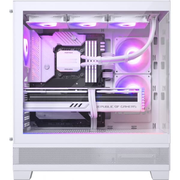 Phanteks XT View Mid Tower -ATX-kotelo ikkunalla, valkoinen