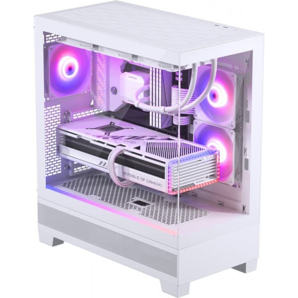 Phanteks XT View Mid Tower -ATX-kotelo ikkunalla, valkoinen