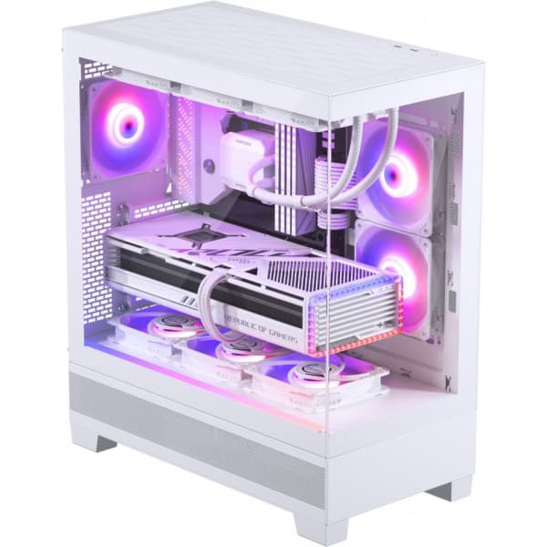 Phanteks XT View Mid Tower -ATX-kotelo ikkunalla, valkoinen