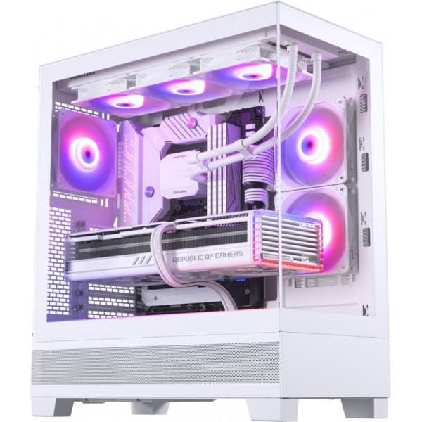 Phanteks XT View Mid Tower -ATX-kotelo ikkunalla, valkoinen