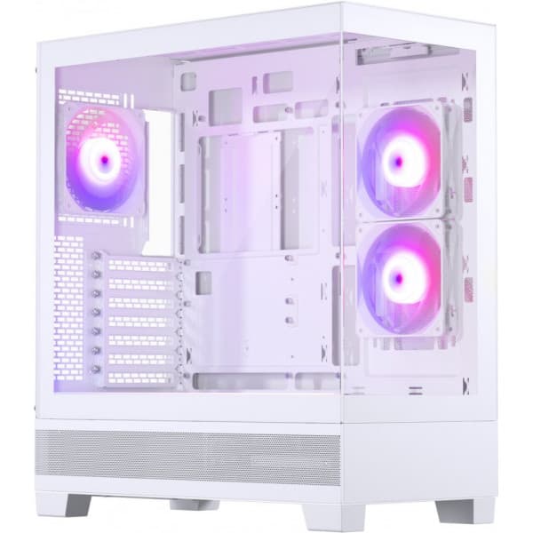 Phanteks XT View Mid Tower -ATX-kotelo ikkunalla, valkoinen Valkoinen