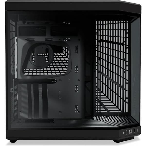 Hyte Y70 Black ATX-chassi med panoramafönster, svart