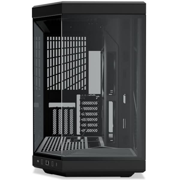 Hyte Y70 Black ATX-chassi med panoramafönster, svart