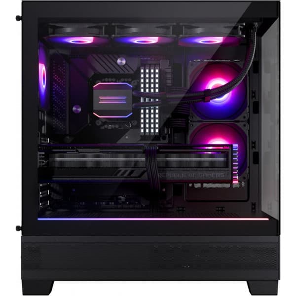 Phanteks XT View Mid Tower -ATX-chassis med vindue, sort