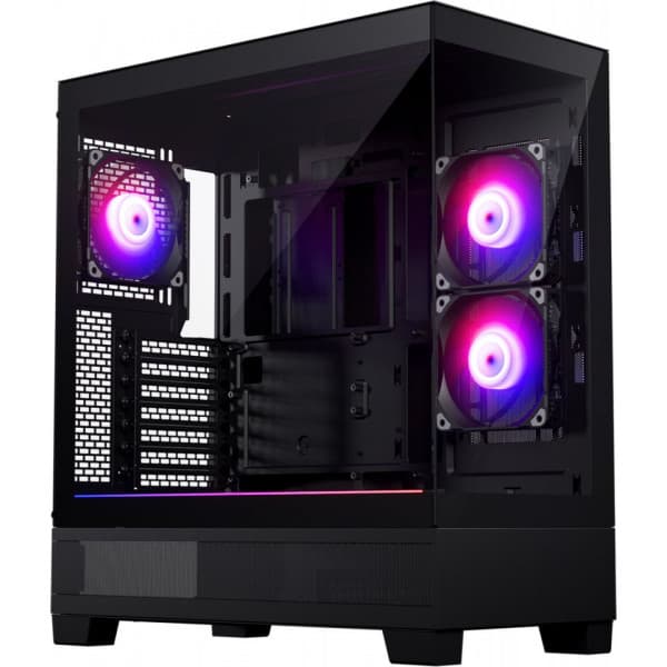 Phanteks XT View Mid Tower -ATX-kotelo ikkunalla, musta musta
