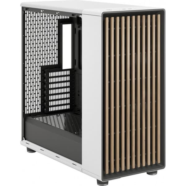 Fractal Design North XL Chalk White TG Clear E-ATX-chassi, vit