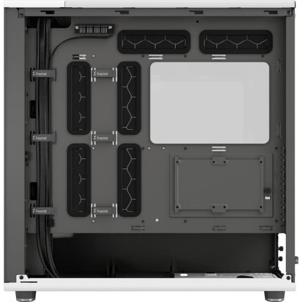 Fractal Design North XL Chalk White TG Clear E-ATX-chassi, vit