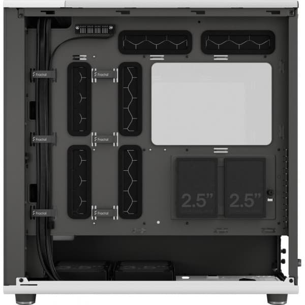 Fractal Design North XL Chalk White TG Clear E-ATX-chassi, vit