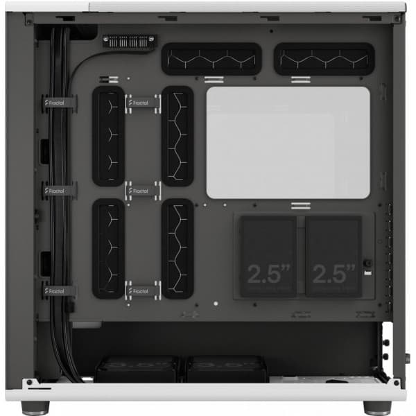 Fractal Design North XL Chalk White TG Clear E-ATX-chassi, vit