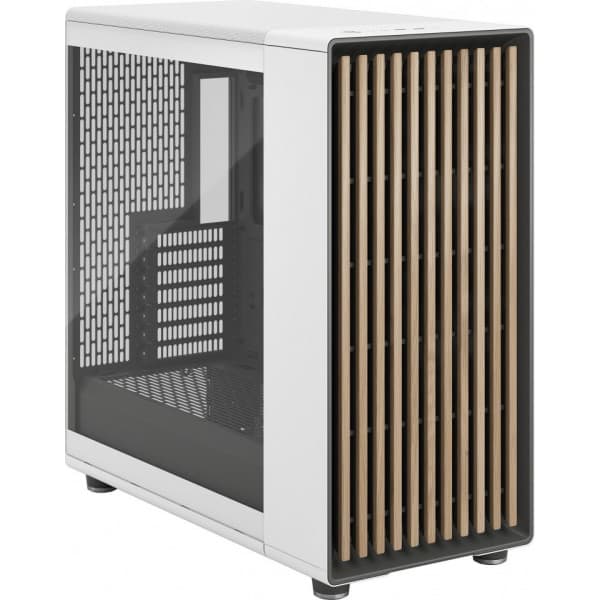 Fractal Design North XL Chalk White TG Clear E-ATX-chassi, vit