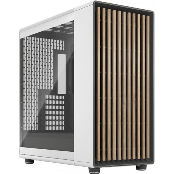 Fractal Design North XL Chalk White TG Clear E-ATX-chassi, vit