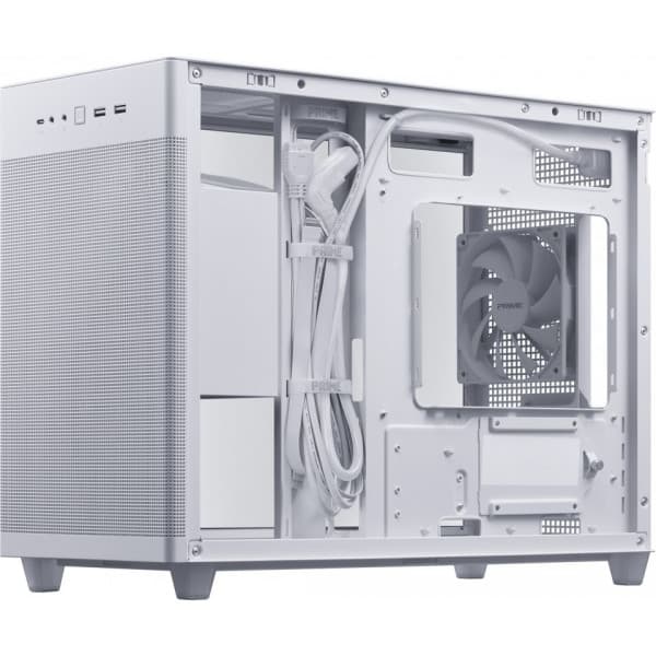 Asus Prime AP201 TG Micro-ATX-chassi med fönster, vit