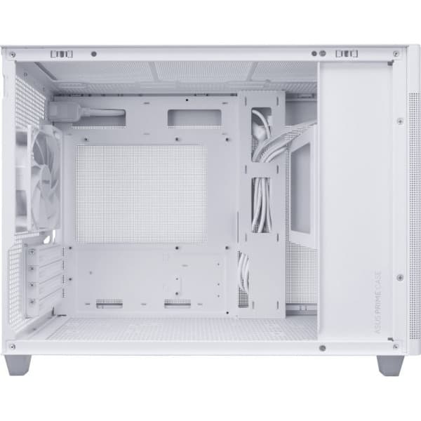 Asus Prime AP201 TG Micro-ATX-chassi med fönster, vit