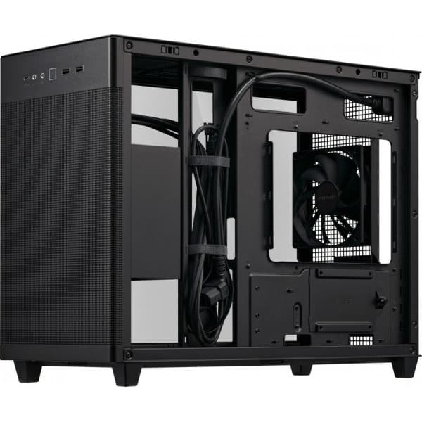 Asus Prime AP201 TG Micro-ATX-chassi med fönster, svart