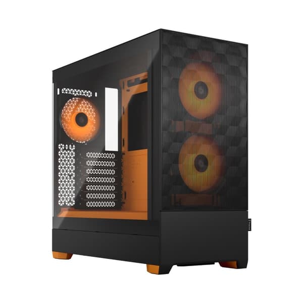 Fractal Design Pop Air RGB Orange Core TG Clear Tint Sort, Orange