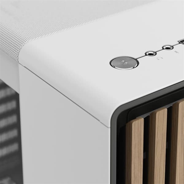 Fractal Design North Chalk White TG Kirkas sävy
