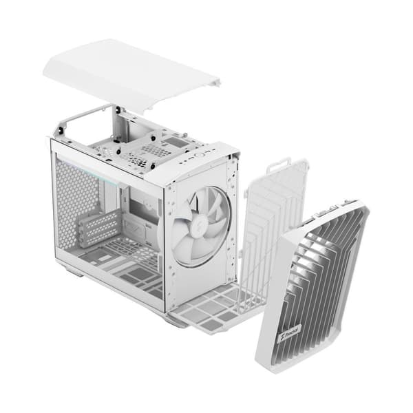 Fractal Design Torrent Nano RGB hvid TG klar farvetone