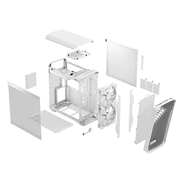 Fractal Design Torrent Compact RGB hvid TG klar farvetone
