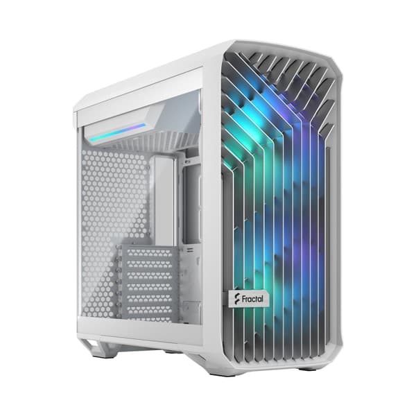Fractal Design Torrent Compact RGB hvid TG klar farvetone Hvid