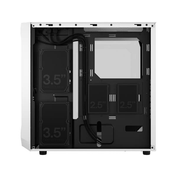 Fractal Design Focus 2 hvid TG klar farvetone