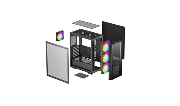 DeepCool MATREXX55 V4 C Midi Tower Svart