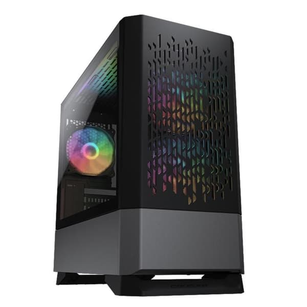PC Gaming-fodral - Cougar Gaming - MG140AIRRGBBLACK - För Mini-ITX / Micro-ATX-moderkort - 3 ARGB-fläktar ingår Svart