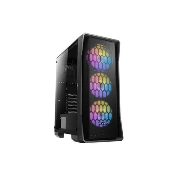 Mini-Tower-fodral - Antec - AX20 - Kloformade luftintag - ARGB-list - Micro ATX Svart