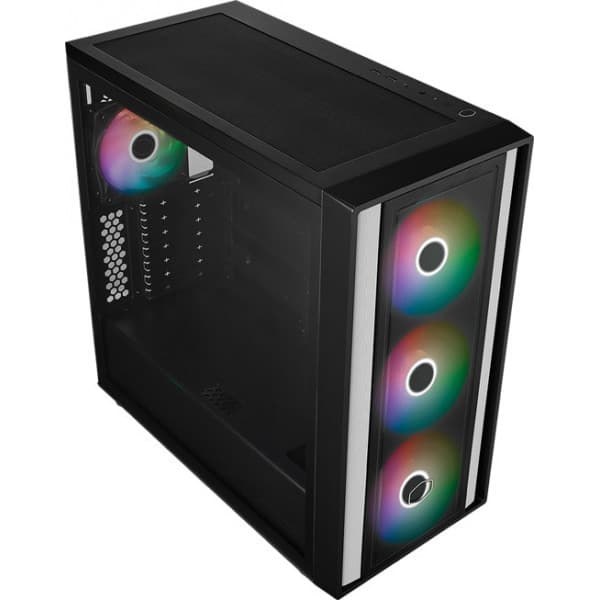 Cooler Master MasterBox 600 ATX-chassi med fönster, svart
