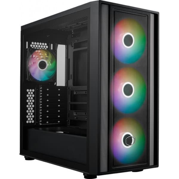 Cooler Master MasterBox 600 ATX-chassi med fönster, svart