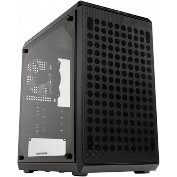 Cooler Master Q300L V2 Micro-ATX-chassi med fönster Svart, Transparent