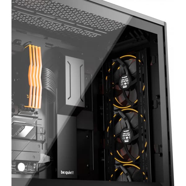 Var tyst! Shadow Base FX 800 ATX-chassi med fönster, svart