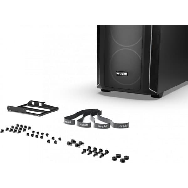 Var tyst! Shadow Base FX 800 ATX-chassi med fönster, svart