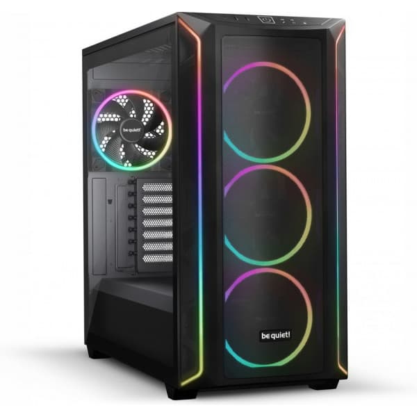 Var tyst! Shadow Base FX 800 ATX-chassi med fönster, svart Svart