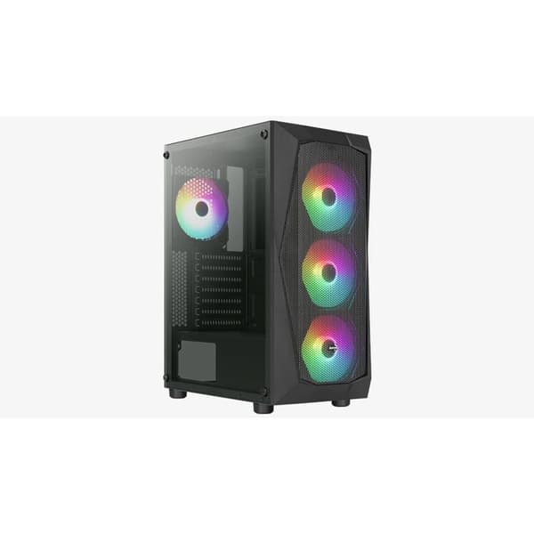 PC-chassi - AEROCOOL - FALCON - Svart - ATX - Vätskekylning - Kabelhantering Svart