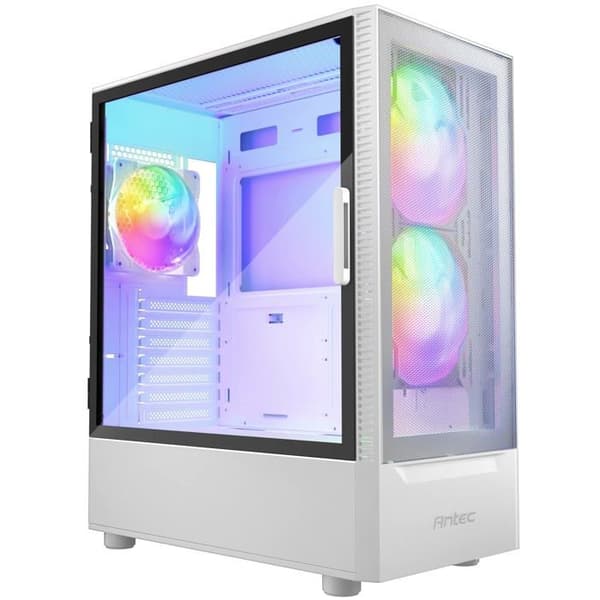 Antec NX410 Vit spelfodral - ATX - ARGB LED-fläkt - Midi tower - USB 3.0 Vit