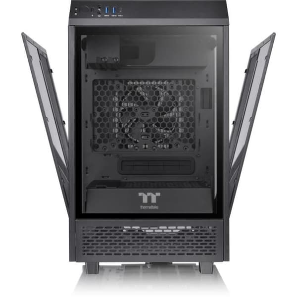PC-fodral - THERMALTAKE - The Tower 100 - Fodral utan strömförsörjning - Minitorn - Mini-ITX-format - Svart (CA-1R3-00S1WN-00)