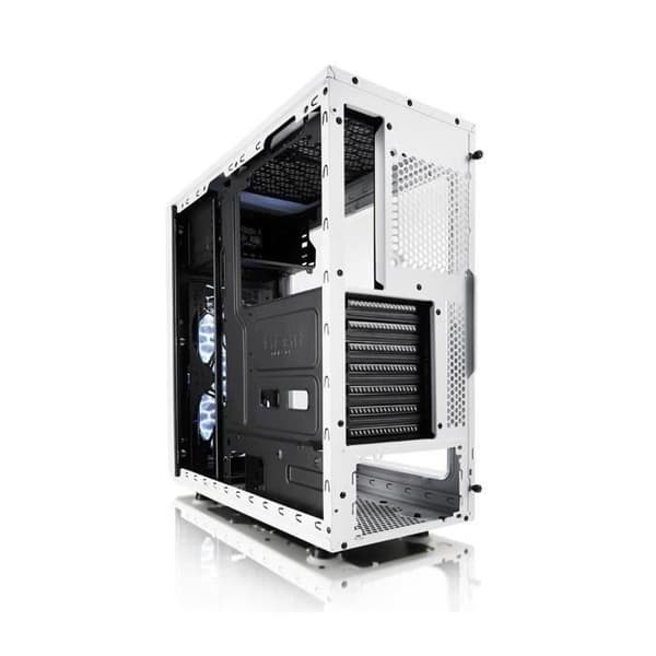 FRACTAL DESIGN PC CASE Focus G - Medium Tower - Vit - Härdat glas - ATX-format (FD-CA-FOCUS-WT-W)