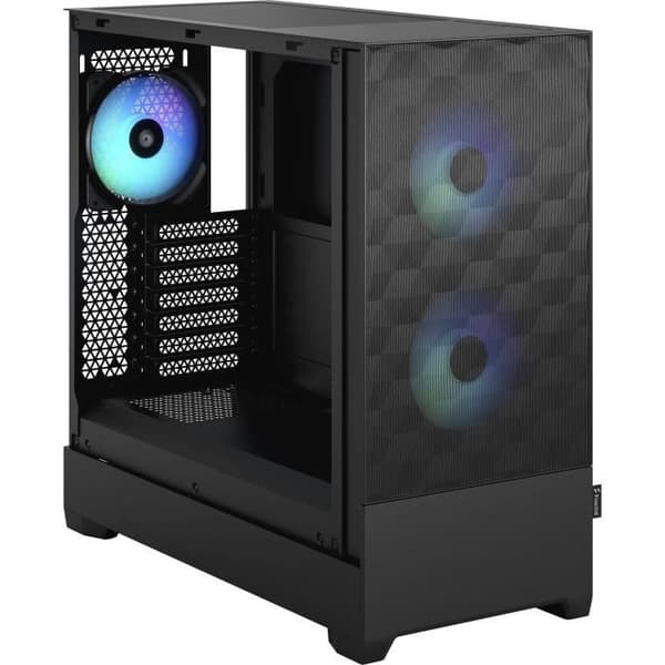 PC-fodral - FRACTAL DESIGN - Pop Air RGB Svart TG - Svart (FD-C-POR1A-06) Svart