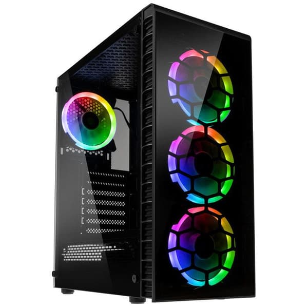 Mid Tower Case - Kolink - Observatory Lite RGB - Svart färg - ATX storlek - Midi chassi