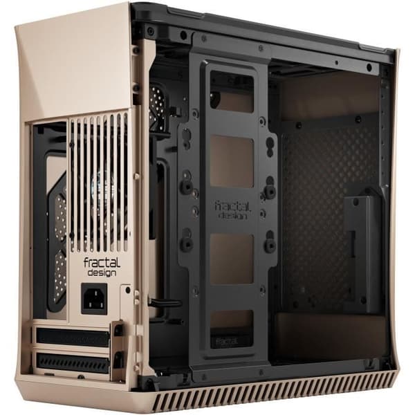 FRACTAL DESIGN PC CASE Era ITX Gold TG - Guld - ATX-format (FD-CA-ERA-ITX-CHP)