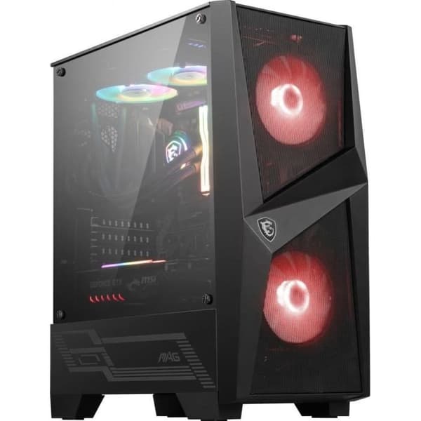 MSI MAG FORGE 100M PC CASE - Svart - Härdat glas - ATX-format (306-7G03M21-809)