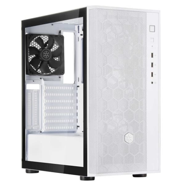 SILVERSTONE FARA R1 Vit PC-fodral - Midi Tower-format - ATX - 3x 120 mm - 2x 3,5'' - 2x 2,5''