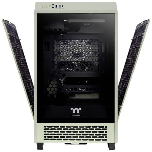 Mini-tour PC - Thermaltake - The Tower 200 - Ljusgrön - 2 fläktar - Sidofönster
