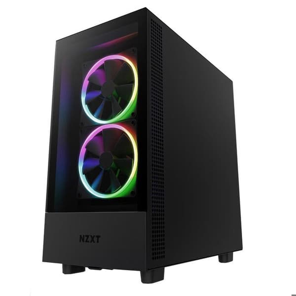 PC-hölje - NZXT - H5 Elite - Svart - Härdat glas - Inbyggd RGB - Optimerad prestanda Svart, Transparent
