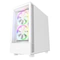 Miniatyrbild 1 av 6: PC-chassi - NZXT - H5 Elite - Vit - Härdat glas - Integrerad RGB - Optimerad prestanda