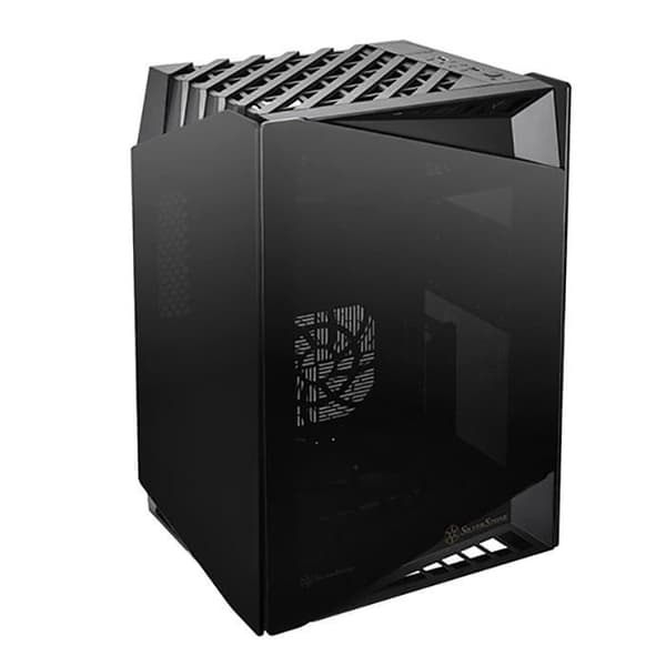 PC-chassi - SilverStone - Lucid LD03 - Mini-torn - Härdat glas - Svart Svart