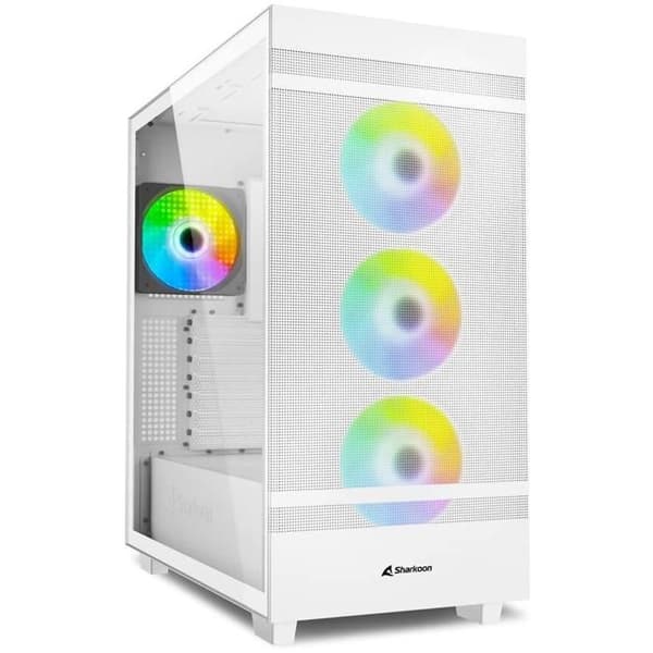 SHARKOON Rebel C50 Vit RGB ATX Vit