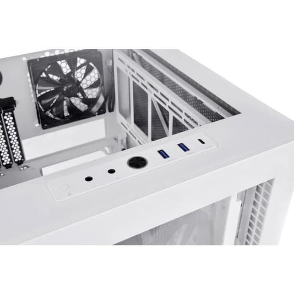 Thermaltake Divider 200 TG Snow Micro-tower vitt PC-fodral 2 förinstallerade fläktar