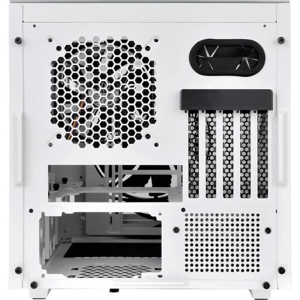 Thermaltake Divider 200 TG Snow Micro-tower vitt PC-fodral 2 förinstallerade fläktar